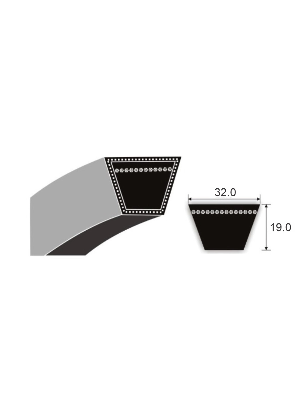 Клиновой ремень D (Г) 2120 Lp MEGADYNE BASIC