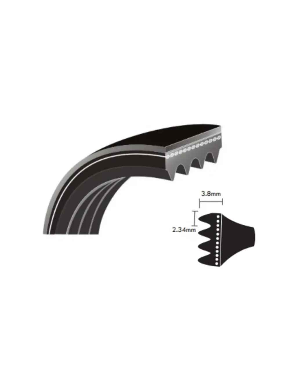 Поликлиновой ремень 10 PJ 1397 MEGADYNE PV BELT