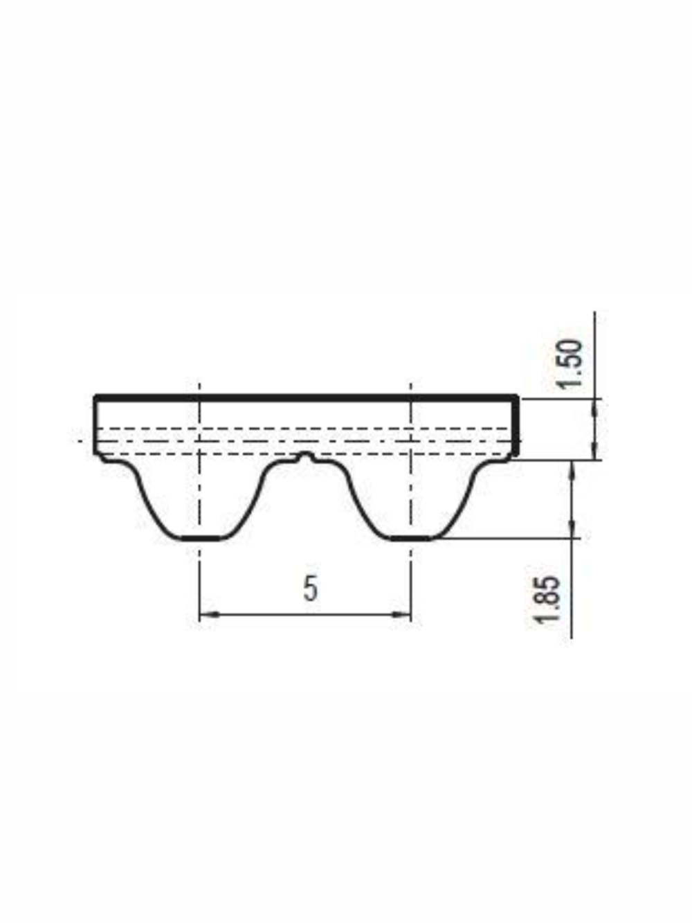 Зубчатый ремень 440 S5M NOVOBELT